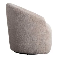 Hot Kirklands Home Boucle Barrel Swivel Accent Chair Ivory