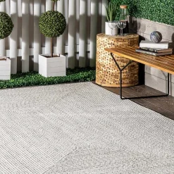 Clearance Kirklands Home Ivory Braided Lefebvre Area Rug, 12x18