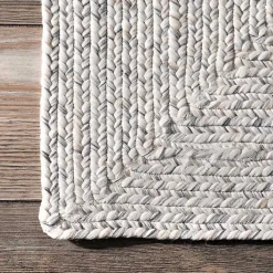 Clearance Kirklands Home Ivory Braided Lefebvre Area Rug, 12x18