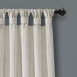 Hot Kirklands Home Burlap Knotted Curtain Panel Set, 108 in. Ivory