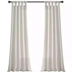 Best Kirklands Home Burlap Knotted Curtain Panel Set, 120 in. Ivory