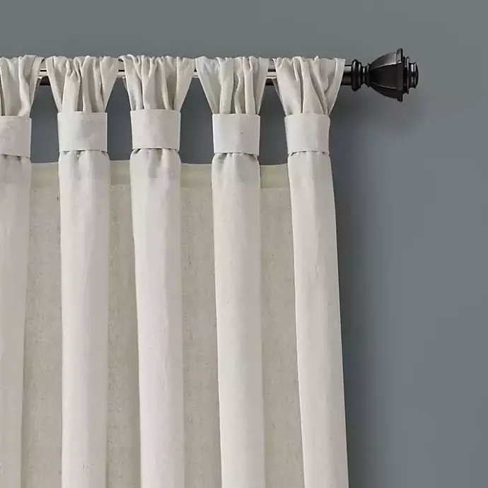 Best Kirklands Home Burlap Knotted Curtain Panel Set, 120 in. Ivory
