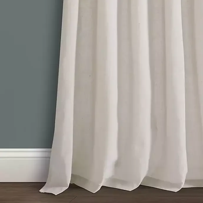 Best Kirklands Home Burlap Knotted Curtain Panel Set, 120 in. Ivory
