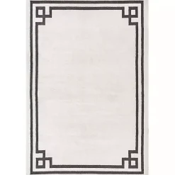 Best Kirklands Home Ivory Classic Border Area Rug, 8x10