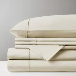 Kirklands Home Cotton Blend Sateen 6-pc. King Sheet Set Ivory