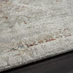 Clearance Kirklands Home Distressed Medallion Washable Area Rug, 7x9 Ivory