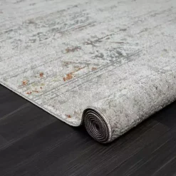 Clearance Kirklands Home Distressed Medallion Washable Area Rug, 7x9 Ivory