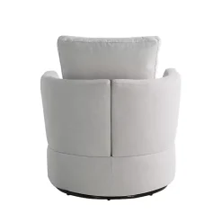 New Kirklands Home Ivory Elmhurst Swivel Accent Chair White