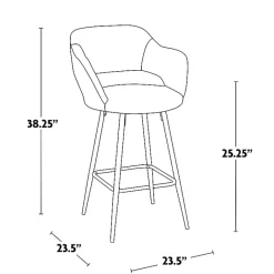 Best Kirklands Home Faux Leather Marge Counter Stools, Set of 2 Ivory