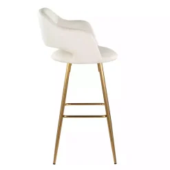 Online Kirklands Home Faux Leather Marge Bar Stools, Set of 2 Ivory