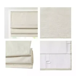 Discount Kirklands Home Faux Silk Room Darkening Roman Shade, 35 in. Ivory
