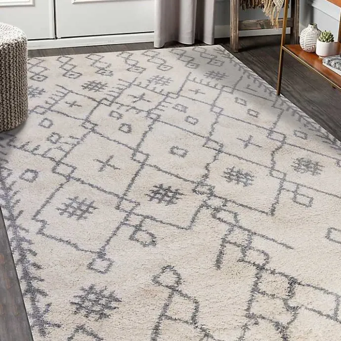 Best Kirklands Home Geometric Area Rug, 8x10 Ivory