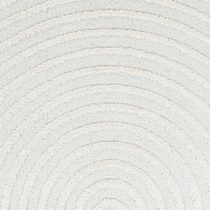 Clearance Kirklands Home Geometric Lines Tassel Area Rug, 6x9 Ivory