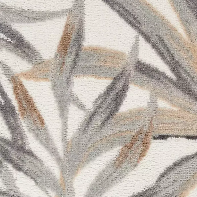 Discount Kirklands Home Ivory Grand Leaf Coastal Area Rug, 5x7