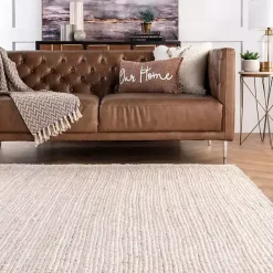 Online Kirklands Home Hand Woven Rigo Jute Area Rug, 9x12 Ivory