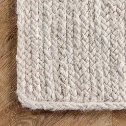 Online Kirklands Home Hand Woven Rigo Jute Area Rug, 9x12 Ivory