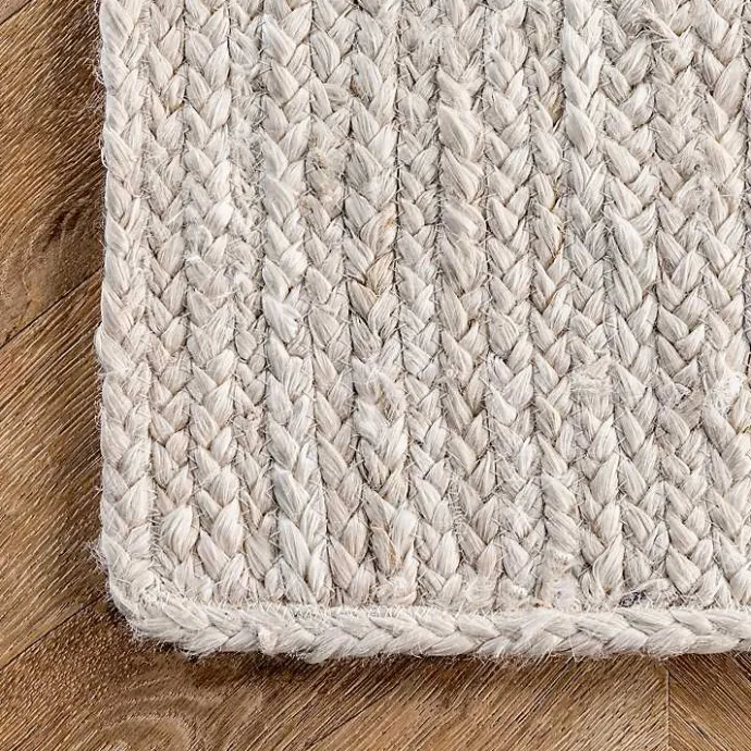 Online Kirklands Home Hand Woven Rigo Jute Area Rug, 9x12 Ivory