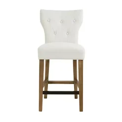 Hot Kirklands Home Ivory Harrison Tufted Counter Stool White