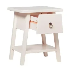Hot Kirklands Home Japandi Pull-Ring Accent Table Ivory