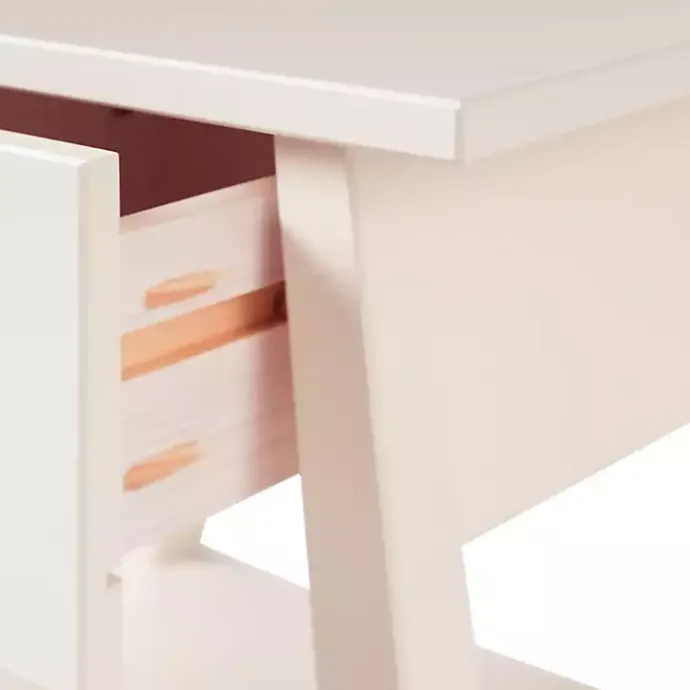 Hot Kirklands Home Japandi Pull-Ring Accent Table Ivory