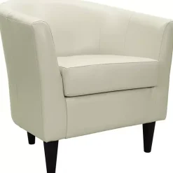 Hot Kirklands Home Leatherette Windsor Accent Chair Ivory