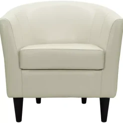 Hot Kirklands Home Leatherette Windsor Accent Chair Ivory