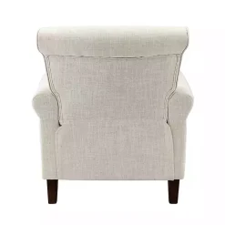 Best Kirklands Home Miriam Nailhead Trim Armchair Ivory