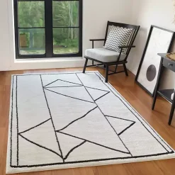 Clearance Kirklands Home Ivory Moroccan Area Rug, 5x7