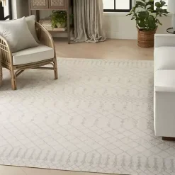 Hot Kirklands Home Moroccan Washable Area Rug, 9x12 Ivory