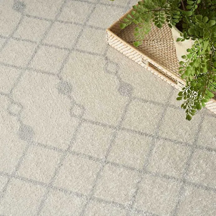 Hot Kirklands Home Moroccan Washable Area Rug, 9x12 Ivory