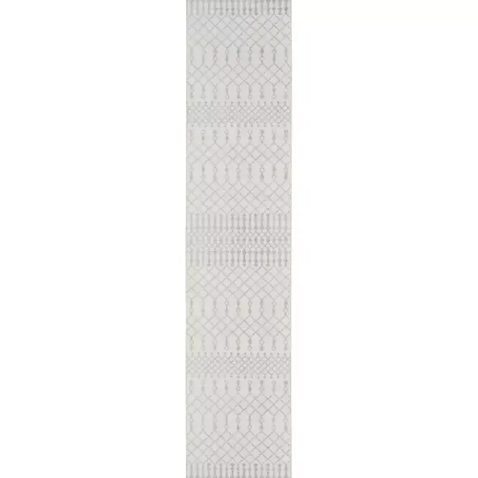 Kirklands Home Moroccan Washable Runner, 2x12 Ivory