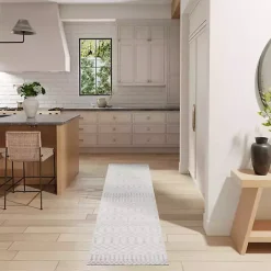 Hot Kirklands Home Moroccan Washable Runner, 2x8 Ivory