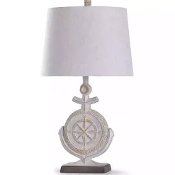 Hot Kirklands Home Ivory Nautical Anchor Table Lamp White