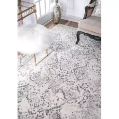 Hot Kirklands Home Ivory Odell Area Rug, 8x12