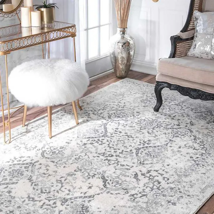 New Kirklands Home Ivory Odell Vintage Area Rug, 4x6