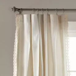 Kirklands Home Rosalie Curtain Panel Set, 108 in. Ivory