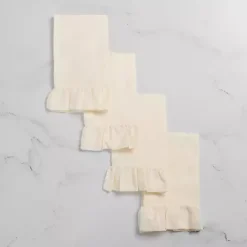 Online Kirklands Home Ruffle Napkins, Set of 4 Ivory