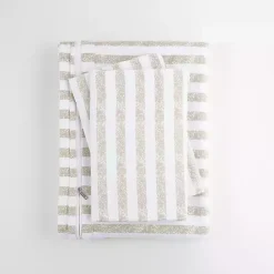 Sale Kirklands Home Rugged Stripes Puffed 3-pc. King Duvet Set Ivory