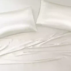 Clearance Kirklands Home Satin 6-pc. Full Sheet Set Ivory