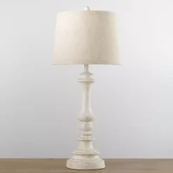 Discount Kirklands Home Savannah Spindle Table Lamp Ivory