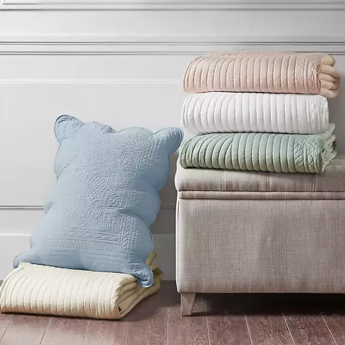 Hot Kirklands Home Scalloped Monica 3-pc. King Coverlet Set Ivory