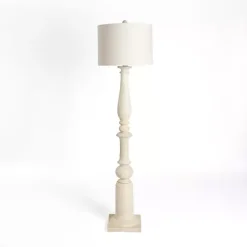 Kirklands Home Spindle Charlotte Floor Lamp Ivory