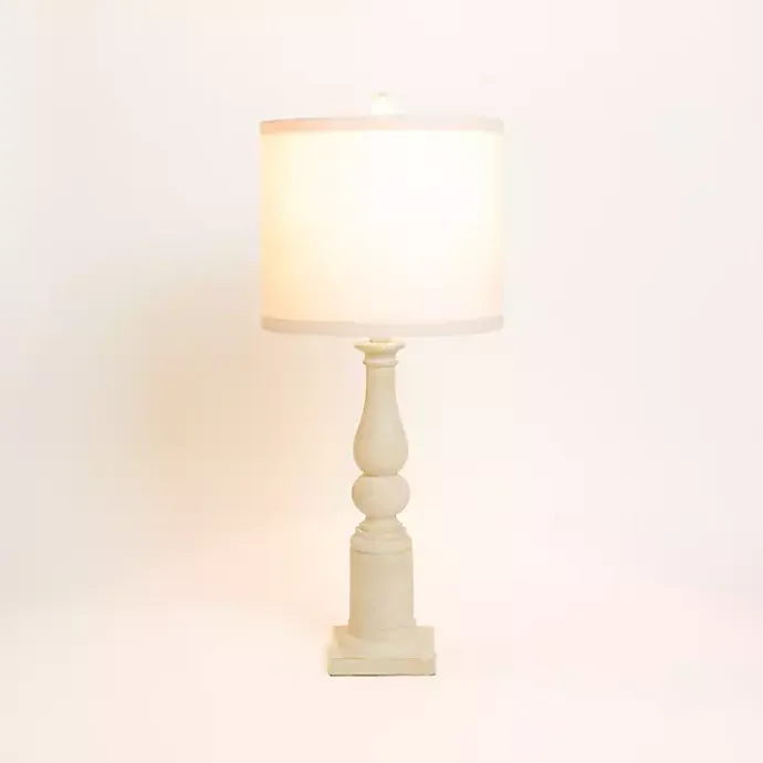 Outlet Kirklands Home Spindle Charlotte Table Lamp Ivory