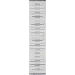 Kirklands Home Ivory Striated Sphere Washable Runner, 2x10