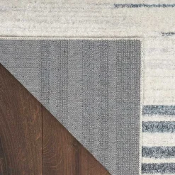 Kirklands Home Ivory Striated Sphere Washable Area Rug, 6x9