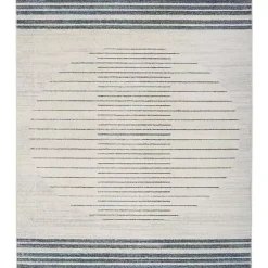 Online Kirklands Home Ivory Striated Sphere Washable Area Rug, 7x10