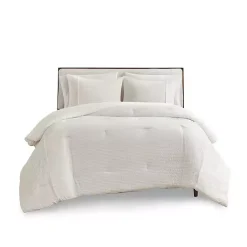 Discount Kirklands Home Striped Oversized King 3-pc. Comforter Set Ivory