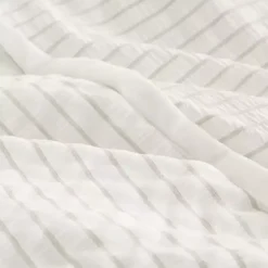 Discount Kirklands Home Striped Oversized King 3-pc. Comforter Set Ivory