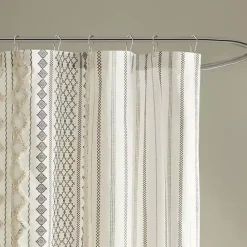 Outlet Kirklands Home Textured Chenille Shower Curtain Ivory