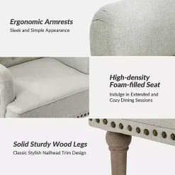 Hot Kirklands Home Tufted Britt Accent Chair Ivory